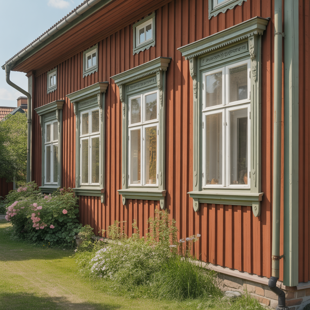 5.Sa malar du din trapanel och behaller husets karaktar