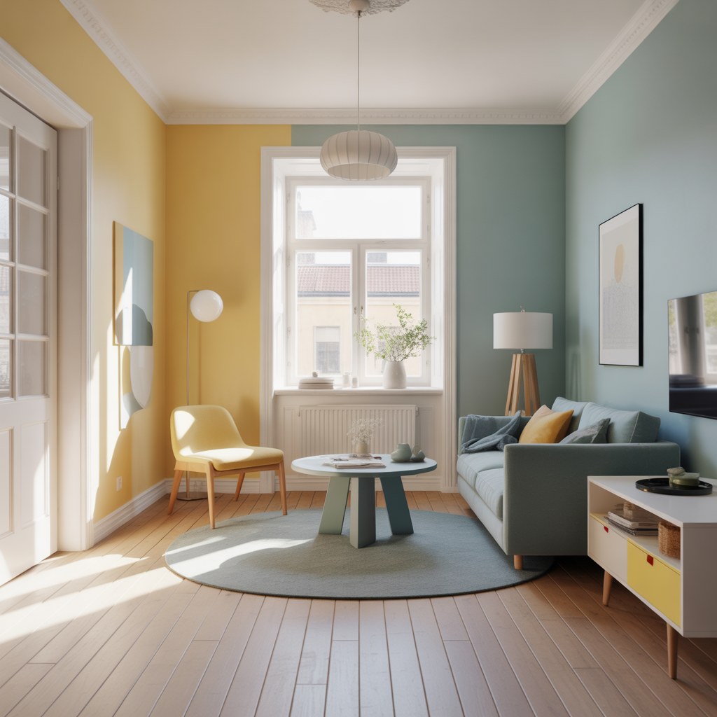 9.Vilka fargkombinationer ger bast effekt i sma rum